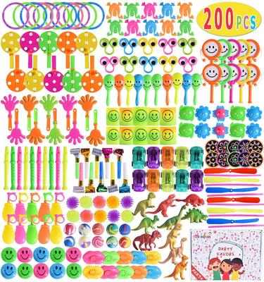 Max Fun 200Pcs Random Color Assortment Toys for Kids Birthday Party Favors Prizes Box Toy Assortment